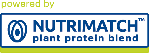 Powered by NutriMatch — plant protein blend